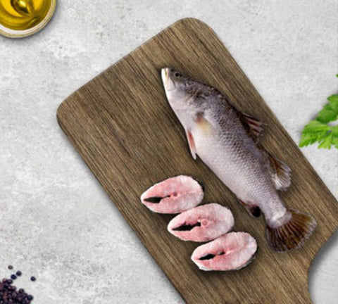 Sea Bass (Pandugappa) - Curry Cut With Head – Godavari Cuts